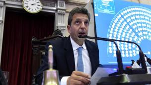 Sergio Massa en la sesión de Cámara de Diputados de la Nación