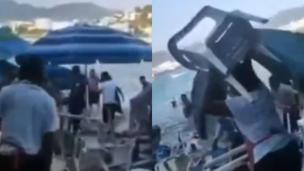 cuenta cara pelea playa méxico
