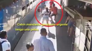 Video: violenta pelea y un hombre apuñalado en la estación de trenes de José C. Paz