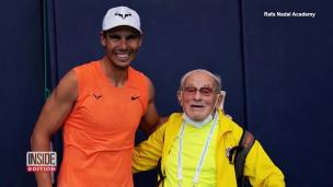 Rafael Nadal y el tenista más viejo del mundo
