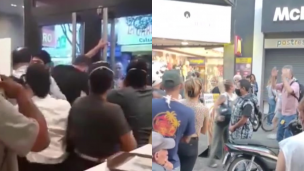 Video: antivacunas a las piñas por el pase sanitario