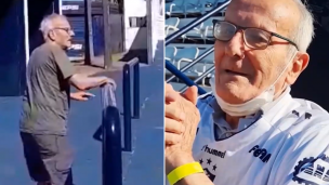 Visitó la cancha de Quilmes