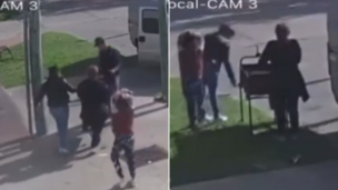 Video | Así se robaron una parrilla entre cuatro en Ensenada