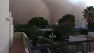 Sociedad, nube de polvo, San Juan, temporal, vientos, fuertes vientos,