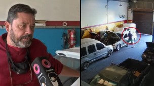 dueño taller mecanico ataque autos