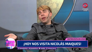 Nicolás Maiques: "Me da mucho placer hacer reír"