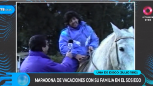 Una de Diego: Maradona de Vacaciones con su familia en "El sosiego"