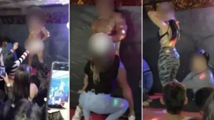 Strippers frente a menores