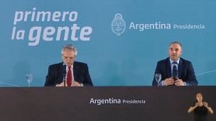 Alberto Fernández y Martín Guzmán