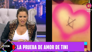 La prueba de amor de Tini: el romántico tatuaje que se hizo durante sus vacaciones con De Paul