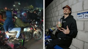 Caravana de motos por El Noba
