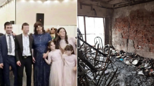 La conmovedora imagen del último adiós a la familia víctima del incendio en Recoleta