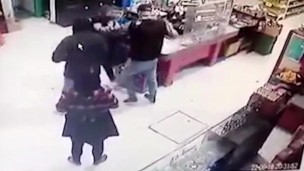 Policiales, robo, ametralladora, Lomas del Mirador, supermercado chino, delincuentes, persecución, tiroteo,
