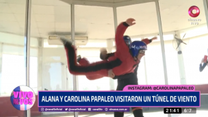 "Aventura Urbana": Alana Gorski y Carolina Papaleo volaron en un túnel de viento