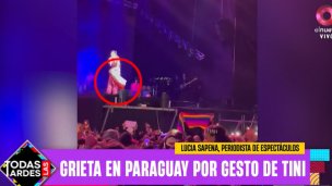 El gesto de Tini Stoessel que generó polémica en un concierto en Paraguay 