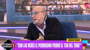  Horacio Pagani: "Con las redes el periodismo perdió ´el ojo de Tigre´"