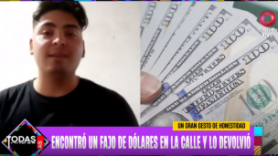 Un argentino encontró dólares en un parque y buscó a su dueño para devolver la importante suma