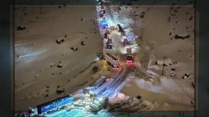 Virales, temporal, tormenta, nieve, varados, camiones,