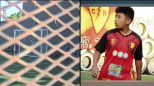 Arco cayó y mató a un niño