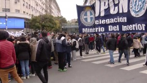 Marcha contra la inflación en el centro porteño