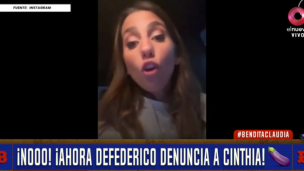 Matías Defederico denunciará a Cinthia Fernández por la internación de su hija