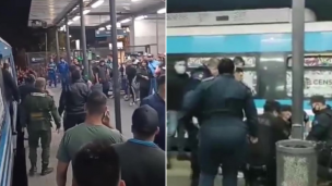 Batalla campal en el tren