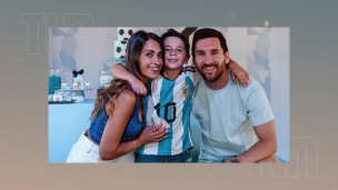 Los festejos del cumple de Mateo Messi con la remera de Argentina