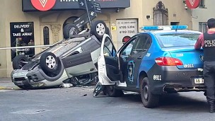 accidente choque vuelco