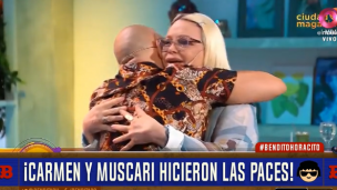 ¡José María Muscari y Carmen Barbieri lloraron y se reconciliaron en vivo!