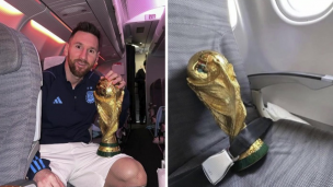 Las fotos de la Selección Argentina desde el avión