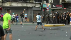 Deportes, represión, Policía de la Ciudad, Policía, festejos, Obelisco, selección Argentina,
