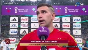 Dibu Martínez sobre el juez español: "Fue el peor árbitro de la Copa, lejos"