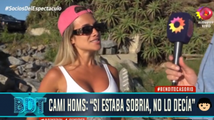 "Si estaba sobria, no lo decía": el arrepentimiento de Camila Homs por los cantos contra Tini