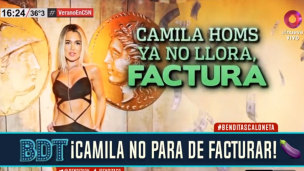 ¡Ya no llora, factura!: Camila Homs no para de facturar en Punta del Este
