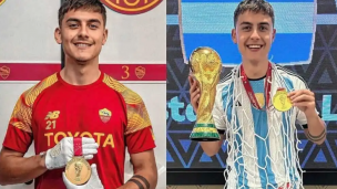 paulo dybala medalla campeon del mundo