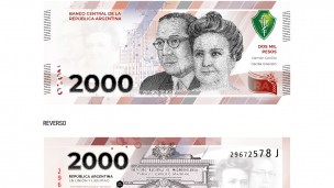 Los billetes de dos mil pesos ya están en los bancos