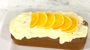 budín de naranja