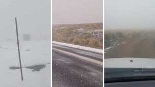 Fuerte nevada en las altas cumbres de Córdoba