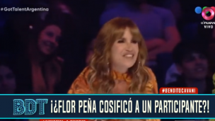 ¡¿Flor Peña cosificó un participante del reality de talentos?!