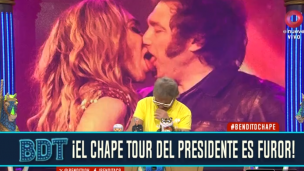 ¡Milei está full con el chapetour!: otro fogoso beso con Fátima Florez que se volvió viral