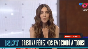 Cristina Pérez se despidió de la conducción de Telefe Noticias y le tiró un palito a Barili