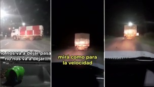 Policiales camión en Córdoba 