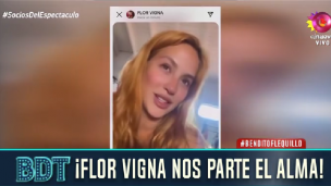Flor Vigna y un video desgarrador sobre su situación sentimental: "me estoy dando mi tiempo"