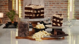 torta de chocolate y crema moka