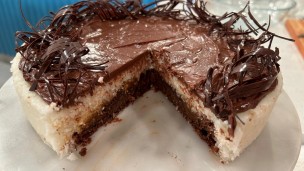 Torta de chocolate y coco