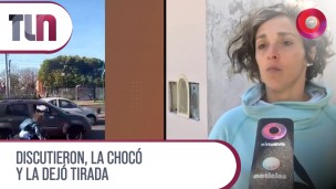 Discutieron, la chocó y la dejó tirada