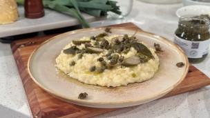 risotto de alcaparras