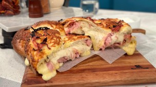 Pan trenzado relleno