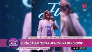 Lucía Galán volvió a los escenarios.