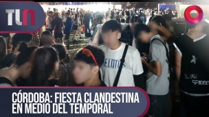 Córdoba: Fiesta clandestina en medio del temporal.